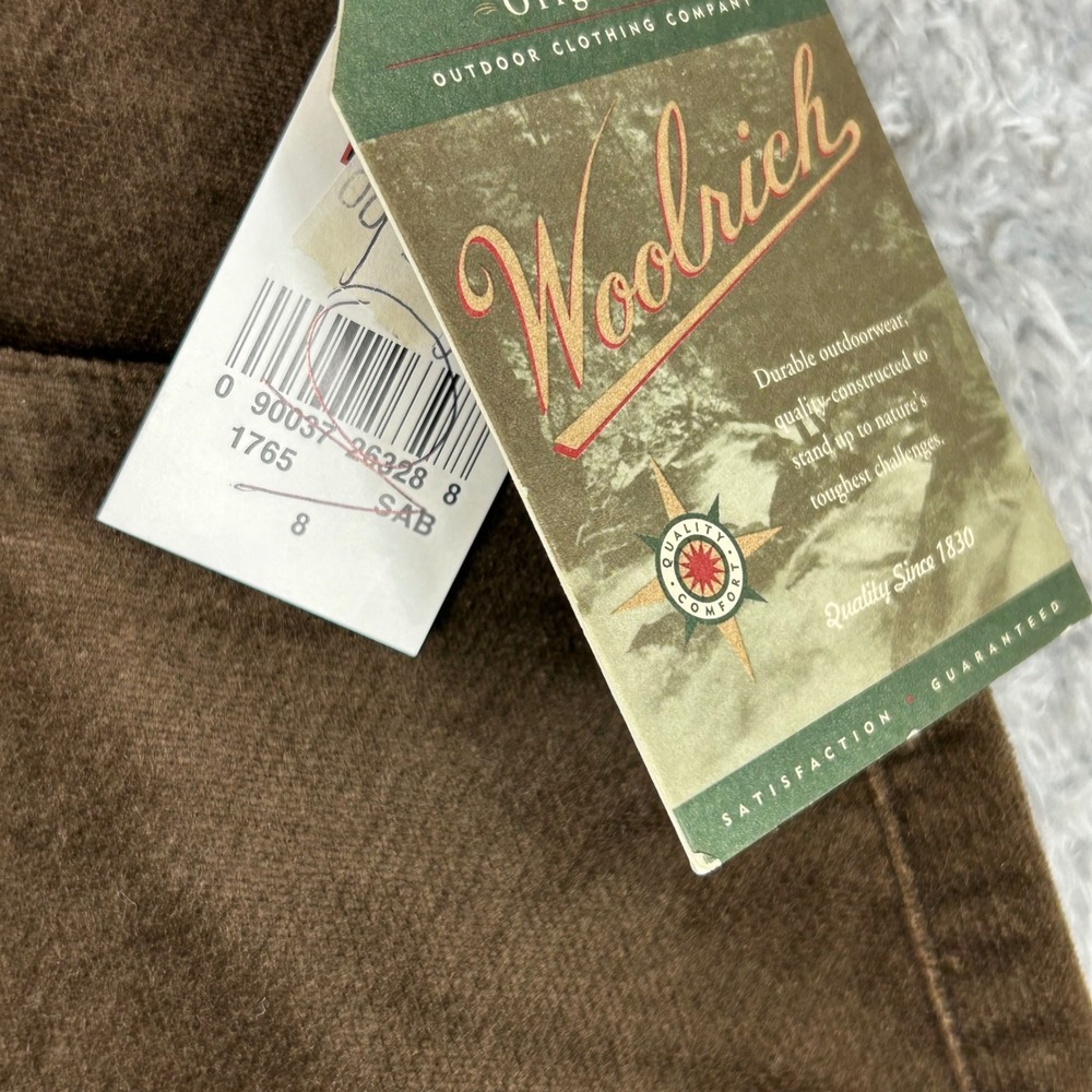 Vintage Woolrich Womens Brown Corduroy Pants Size 8 Outdoor‎ Clothing NWT - Picture 4 of 13